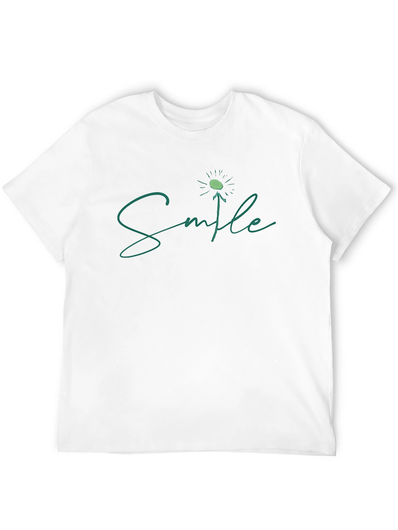 Smile Dandelion Graphic Tee - Black