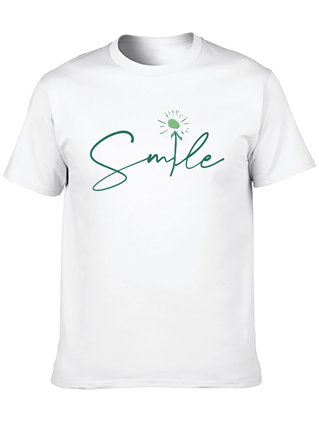 Smile Dandelion Graphic Tee - Black