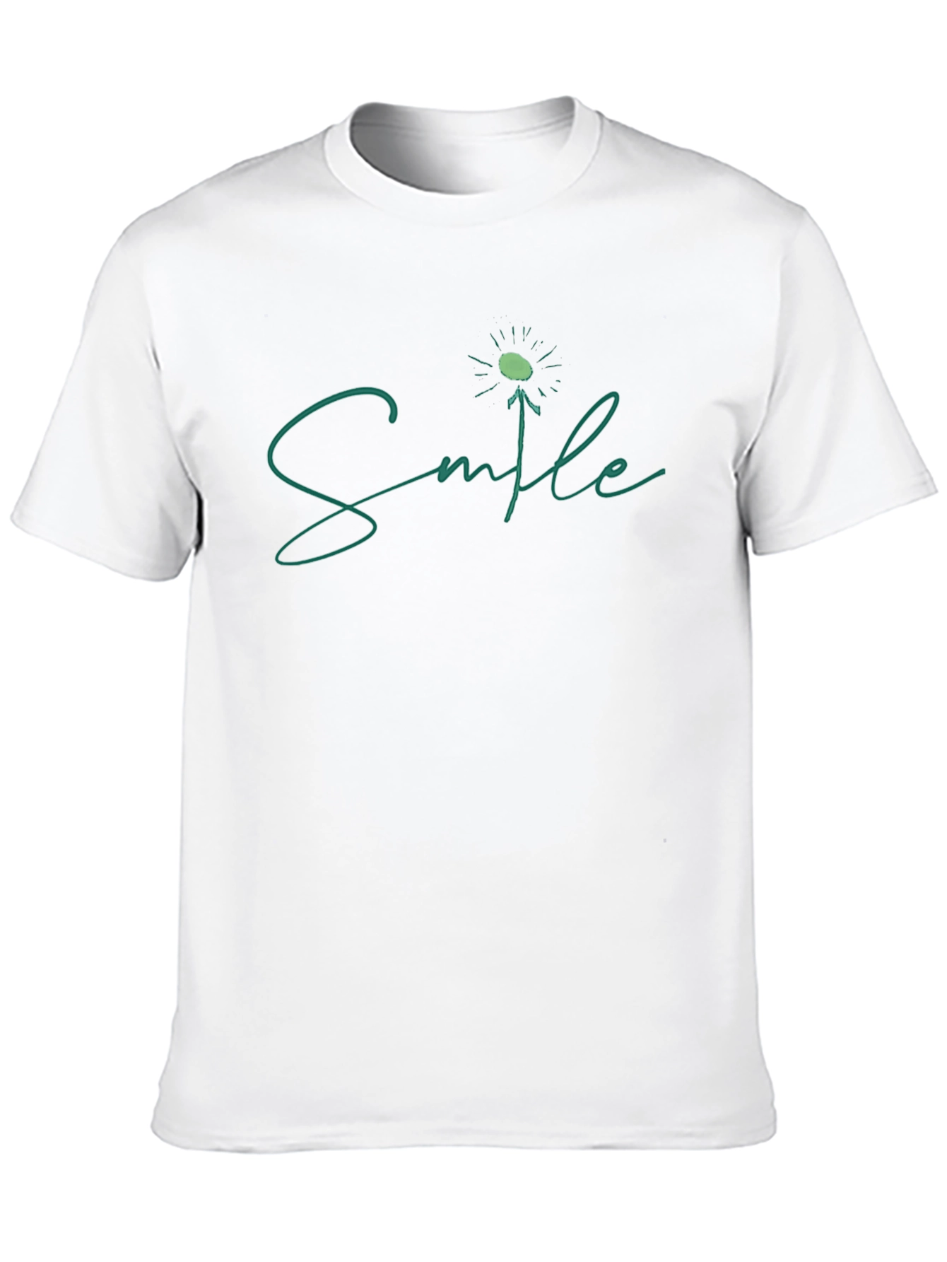 Smile Dandelion Graphic Tee - Black