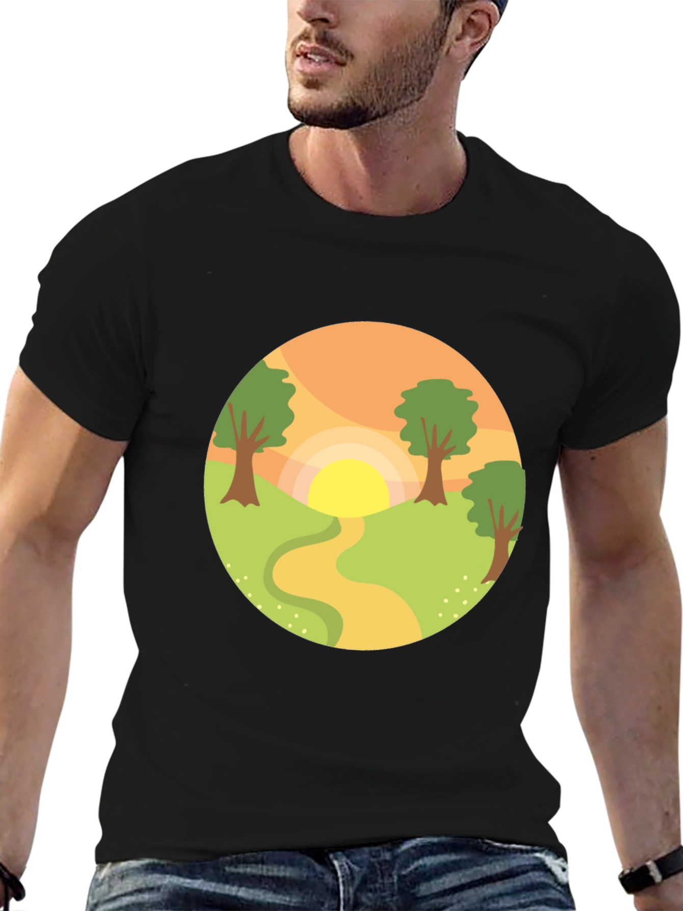 Nature Path Graphic T-Shirt