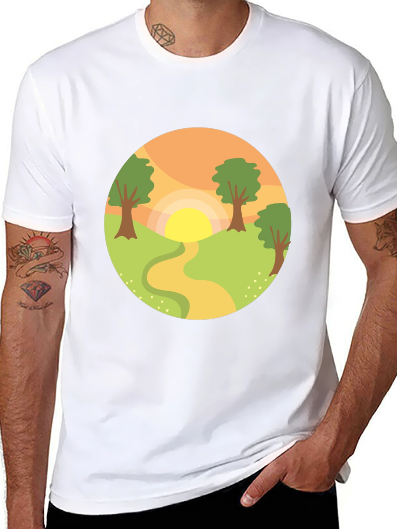 Nature Path Graphic T-Shirt