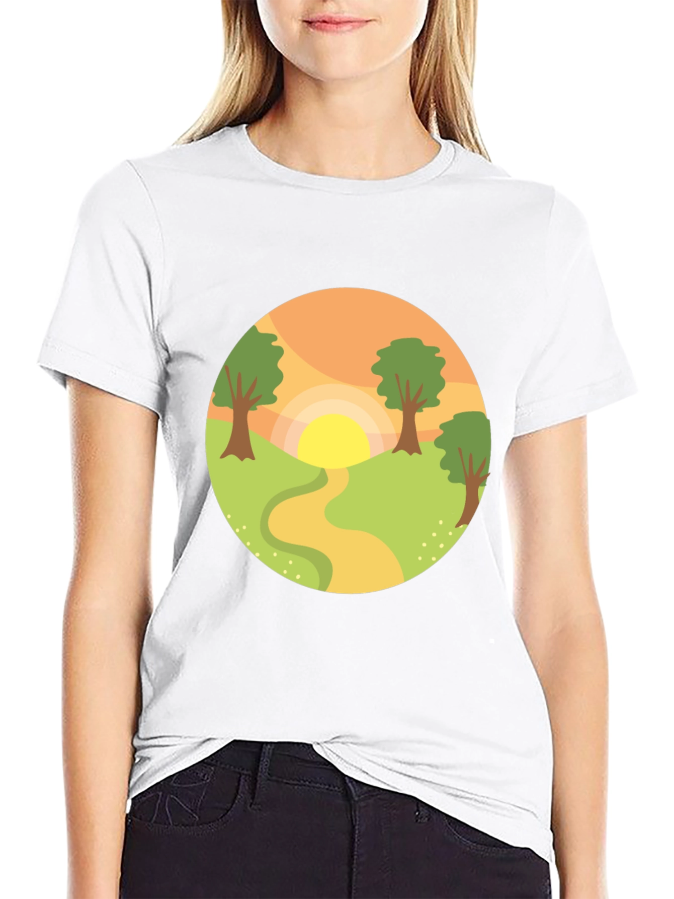 Nature Path Graphic T-Shirt