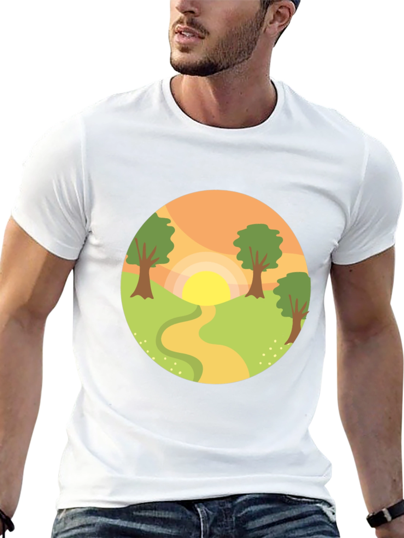 Nature Path Graphic T-Shirt