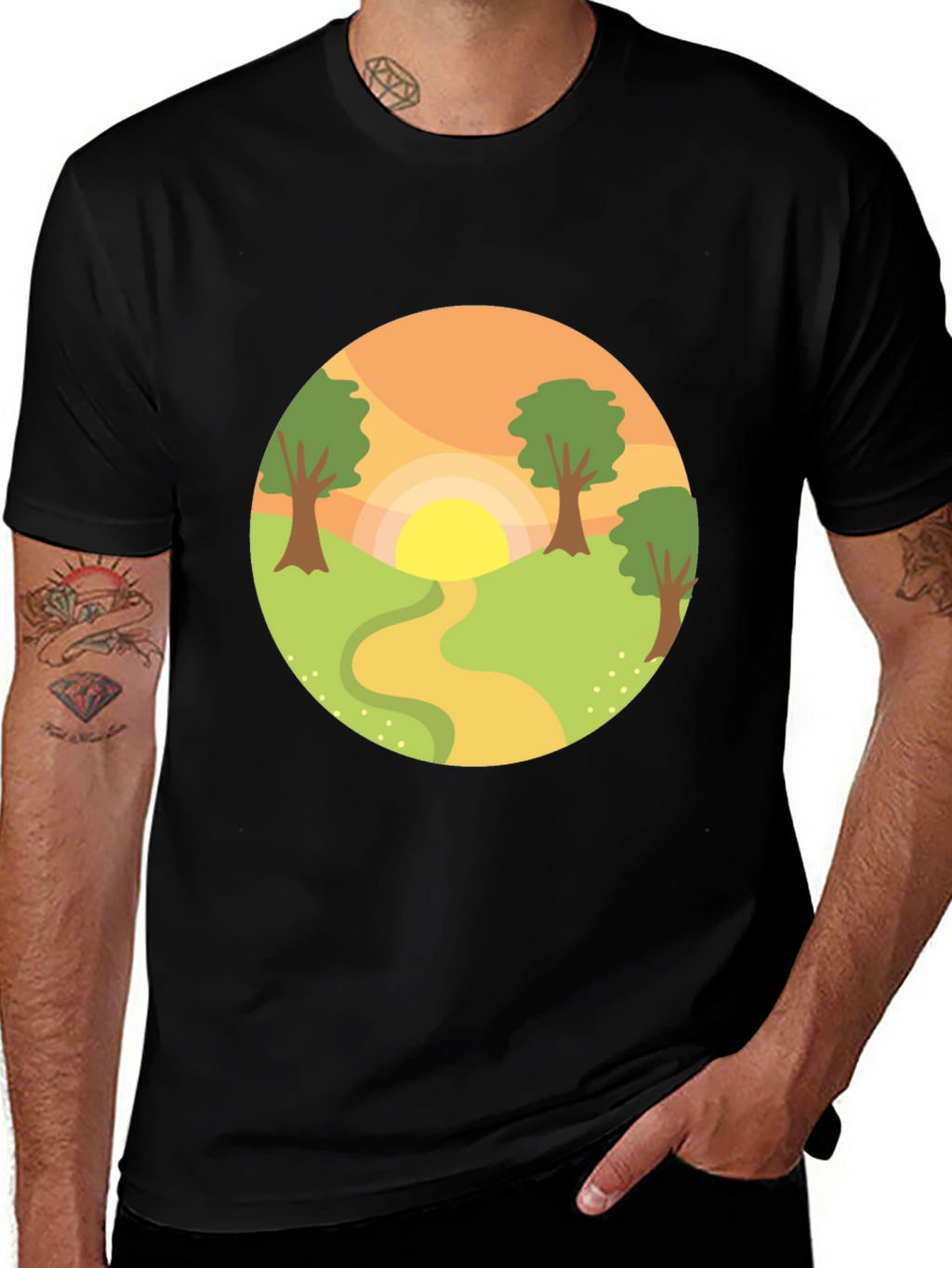 Nature Path Graphic T-Shirt