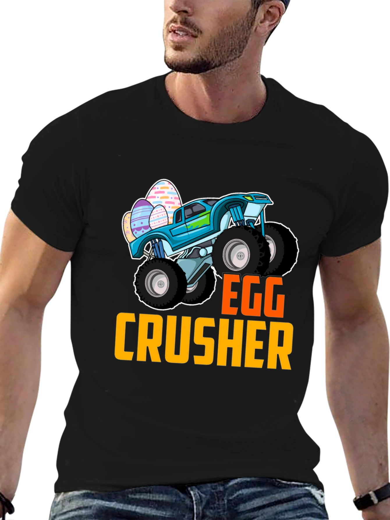 Egg Crusher Monster Truck Easter T-Shirt