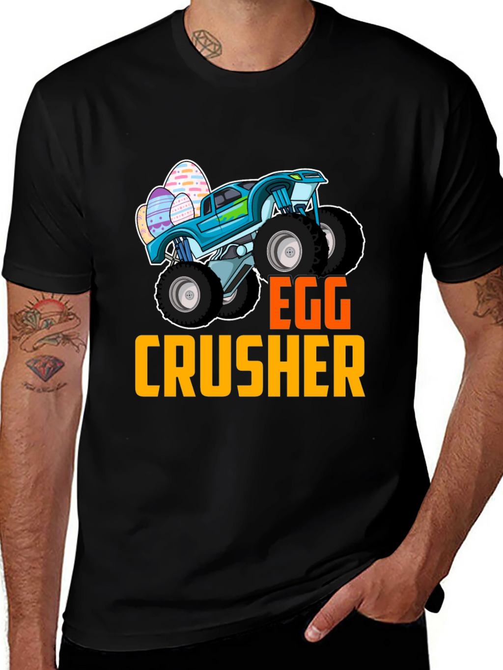 Egg Crusher Monster Truck Easter T-Shirt