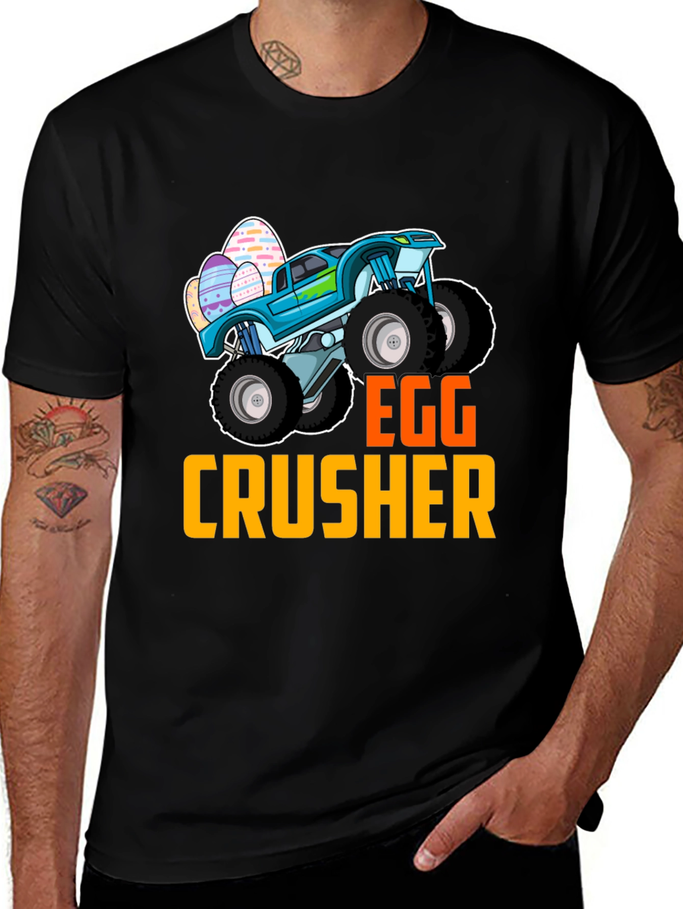 Egg Crusher Monster Truck Easter T-Shirt