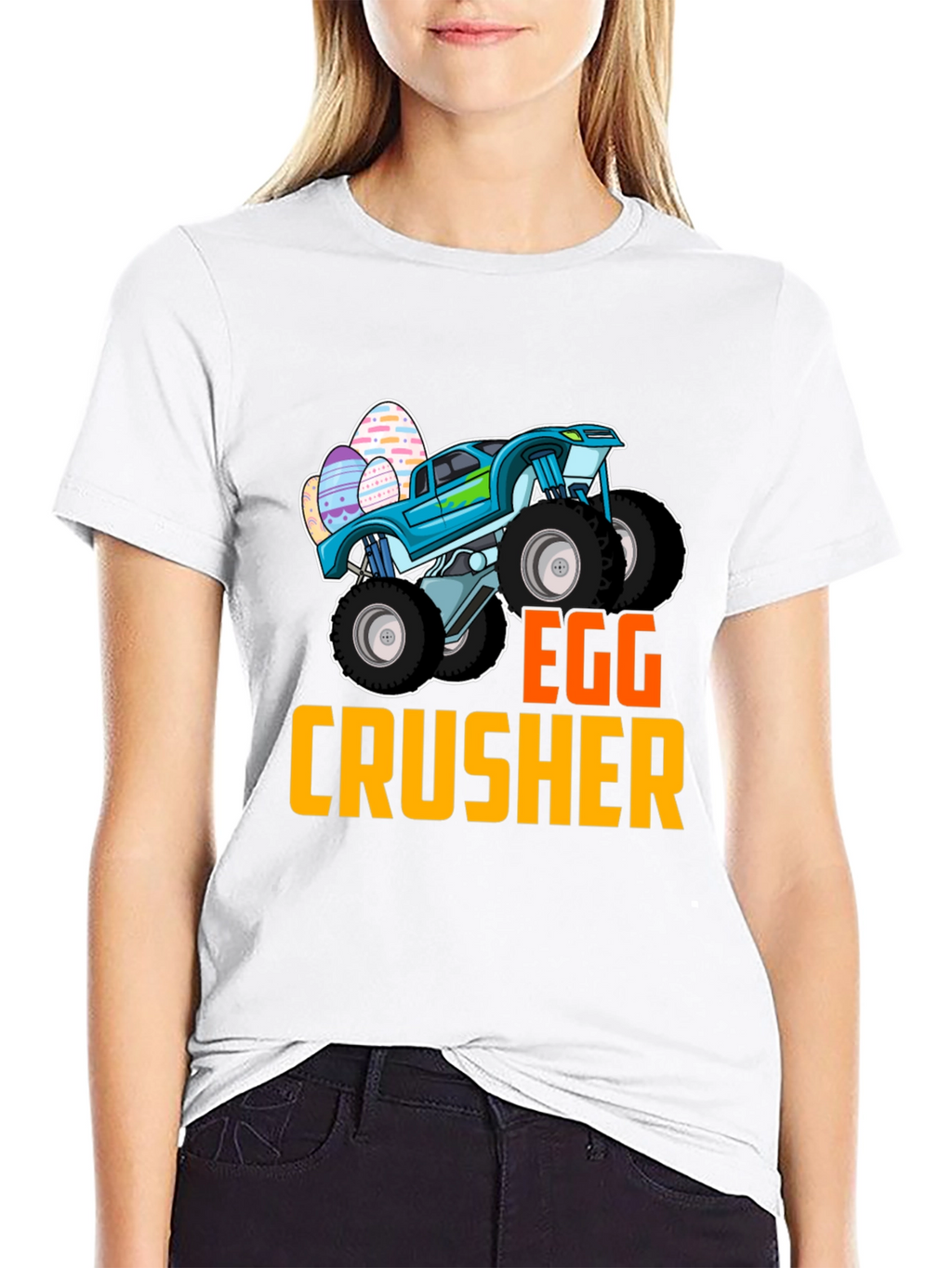 Egg Crusher Monster Truck Easter T-Shirt