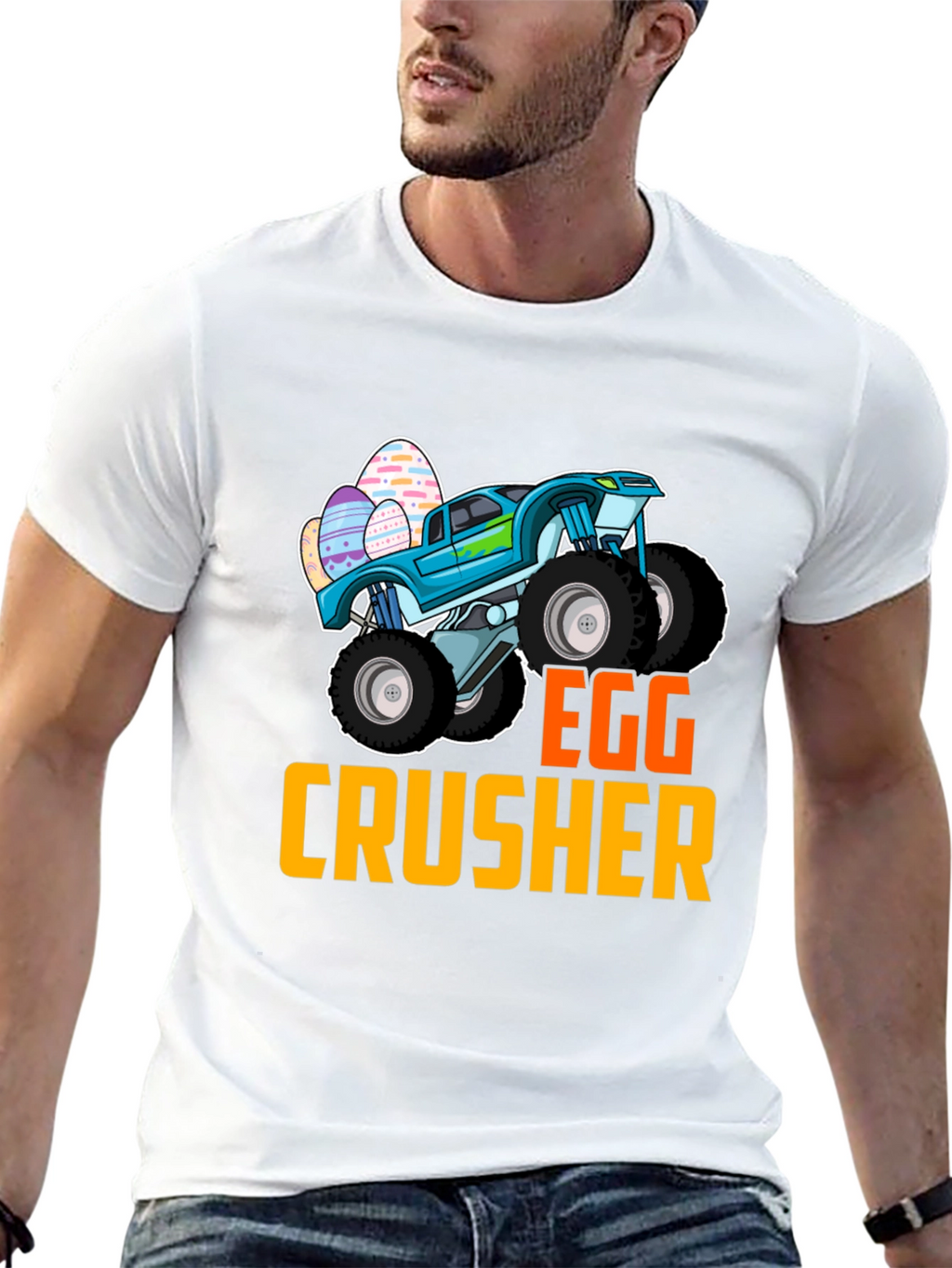 Egg Crusher Monster Truck Easter T-Shirt