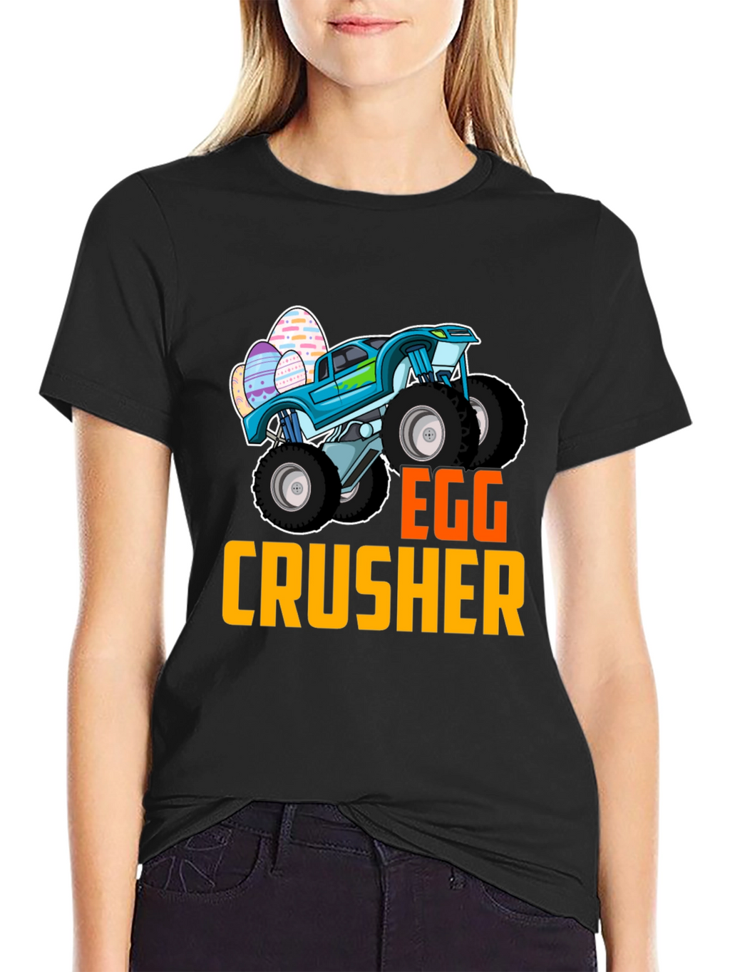 Egg Crusher Monster Truck Easter T-Shirt