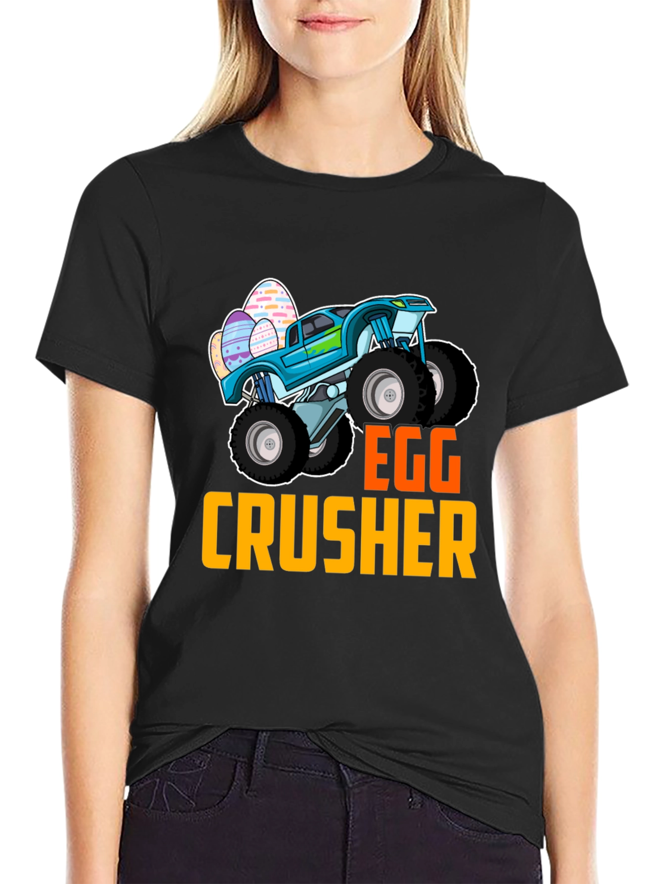 Egg Crusher Monster Truck Easter T-Shirt