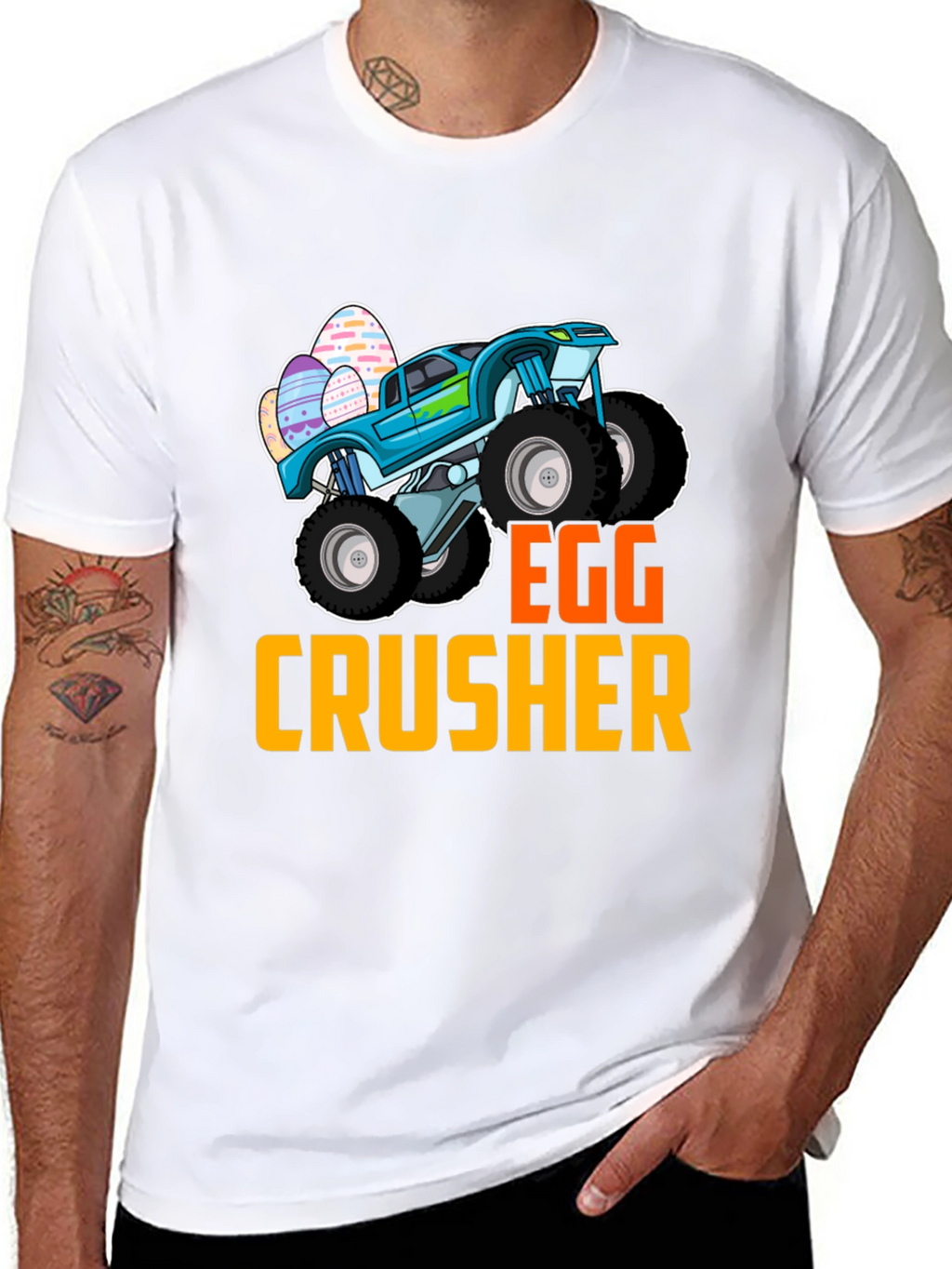 Egg Crusher Monster Truck Easter T-Shirt