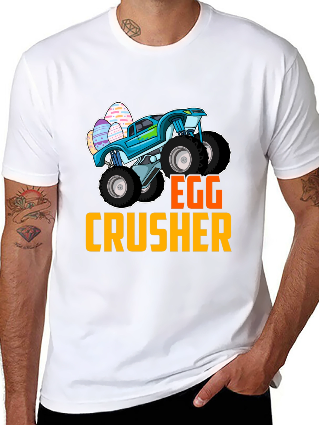 Egg Crusher Monster Truck Easter T-Shirt