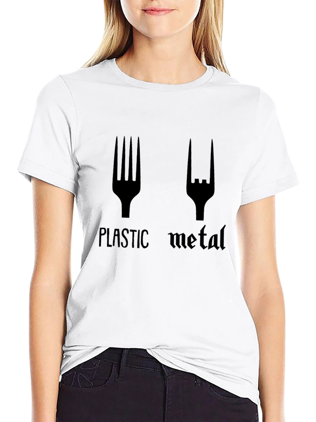Plastic Metal Black Graphic T-Shirt