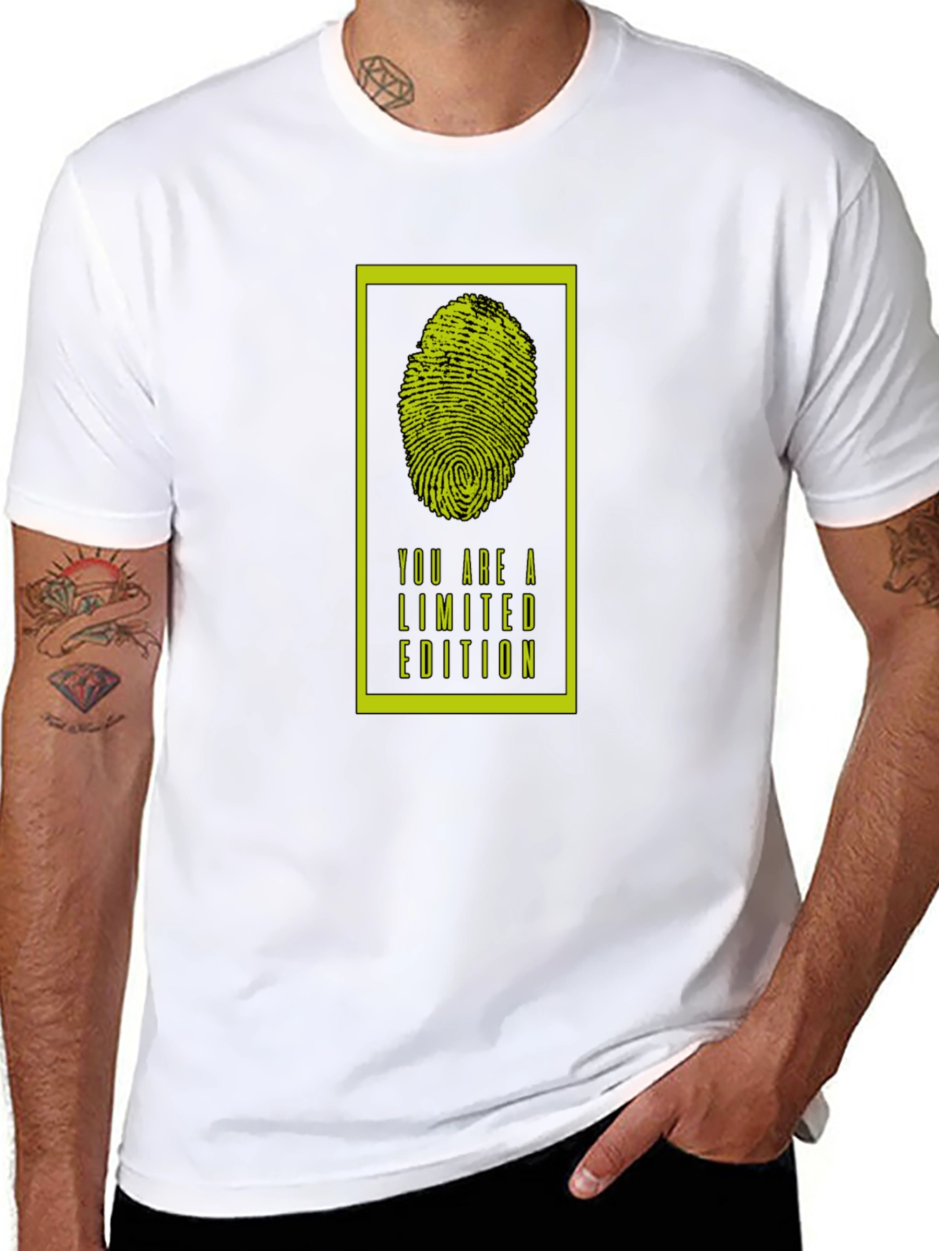 Limited Edition Fingerprint Graphic T-Shirt