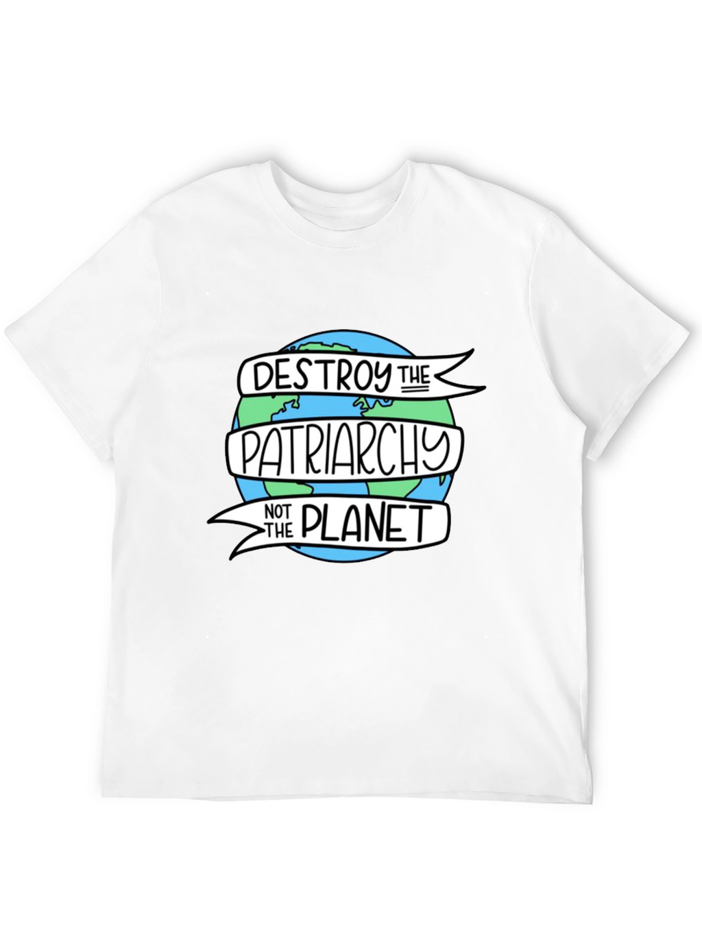 Destroy Patriarchy Planet Graphic Tee