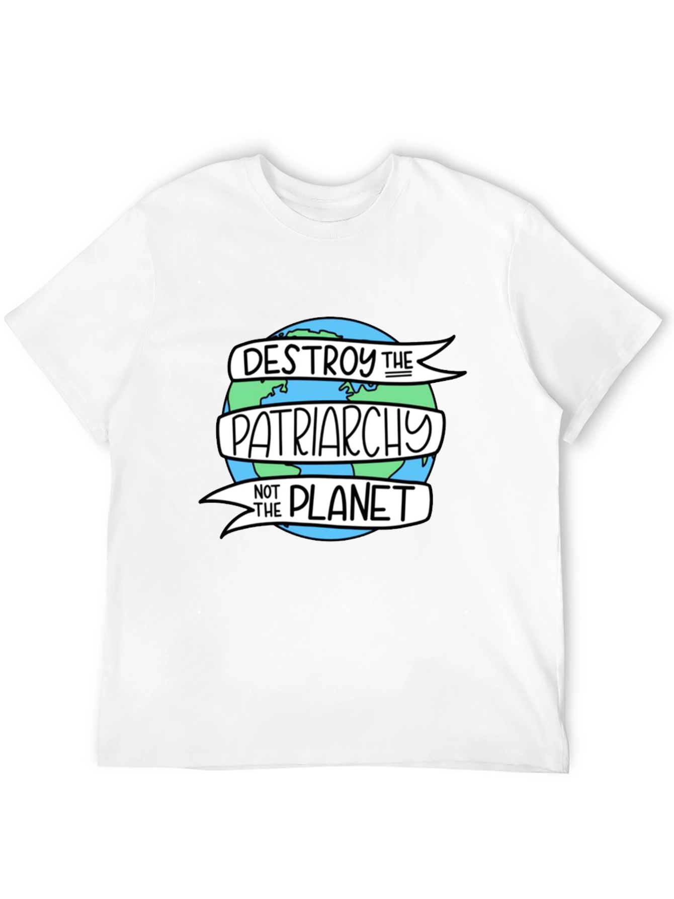 Destroy Patriarchy Planet Graphic Tee