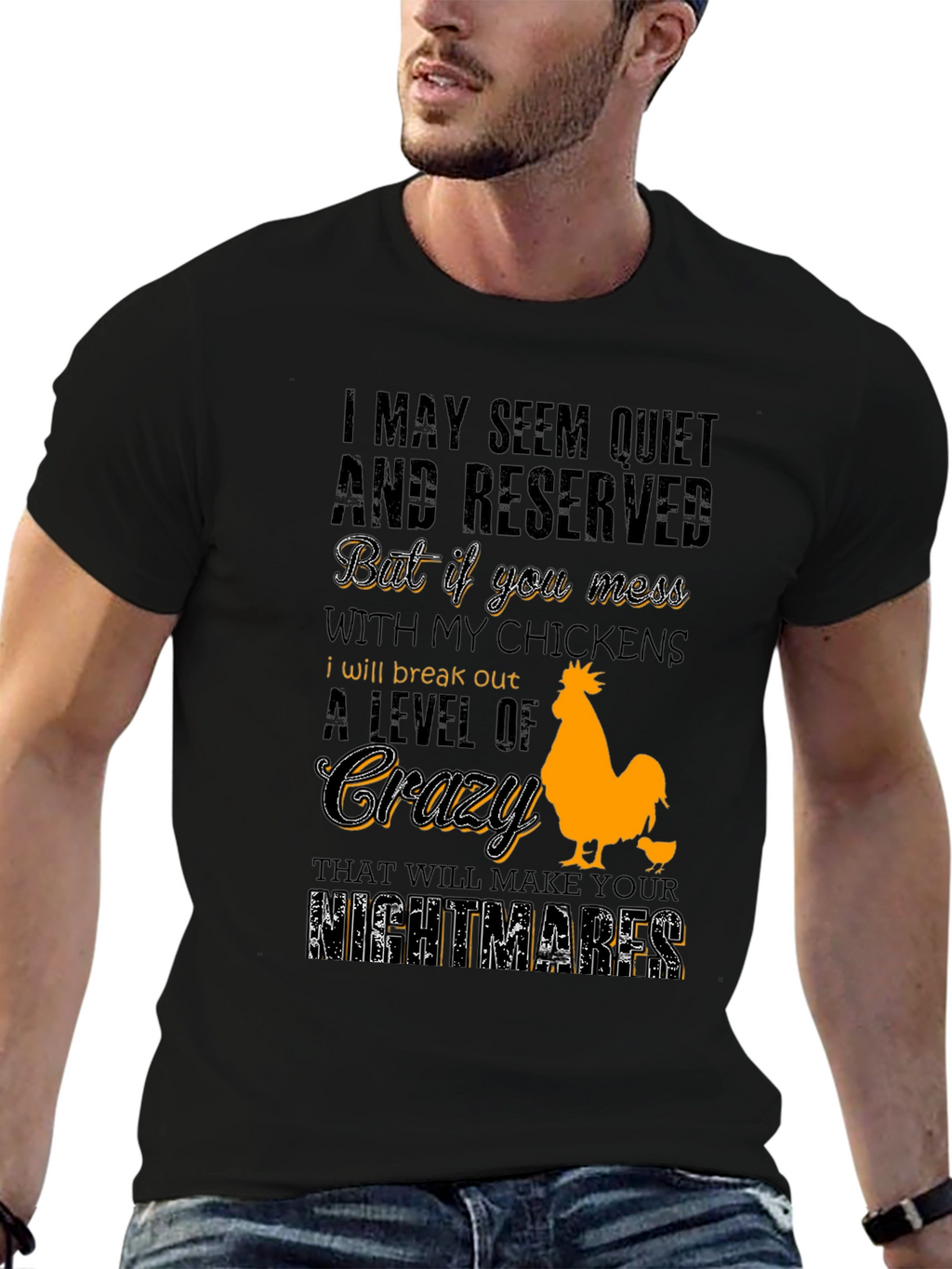 Chicken Lover T-Shirt - Crazy Level Alert!