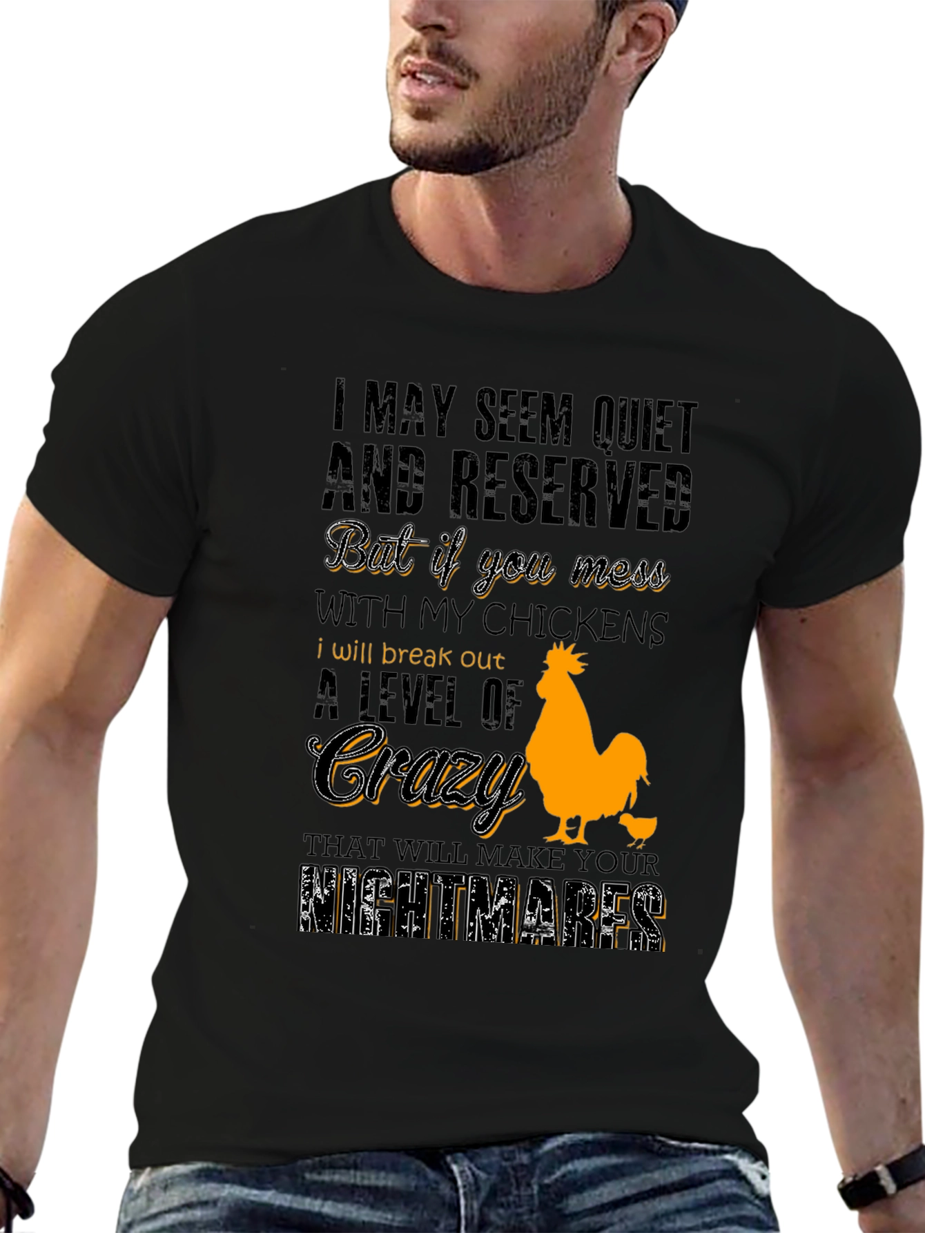 Chicken Lover T-Shirt - Crazy Level Alert!