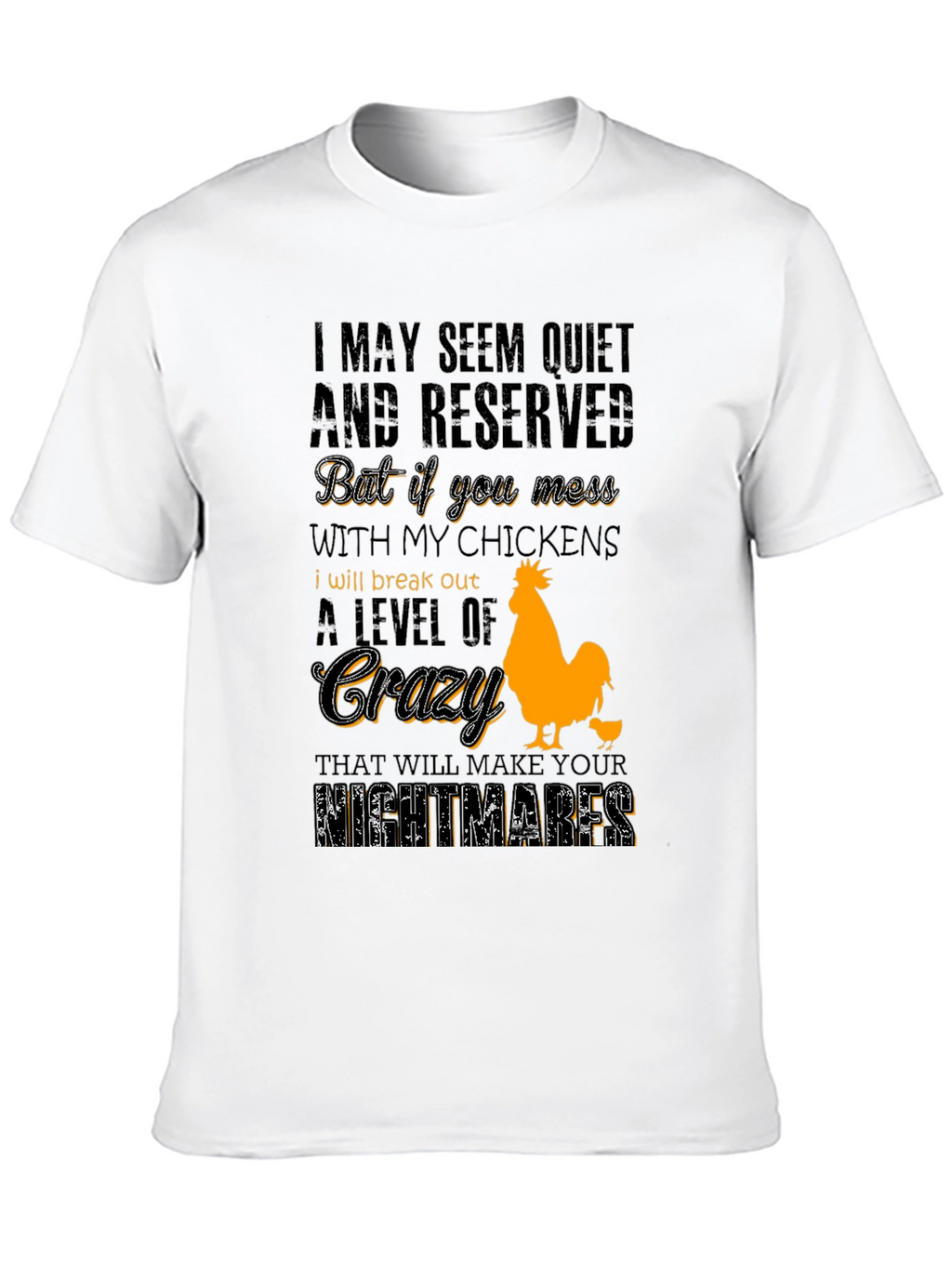 Chicken Lover T-Shirt - Crazy Level Alert!