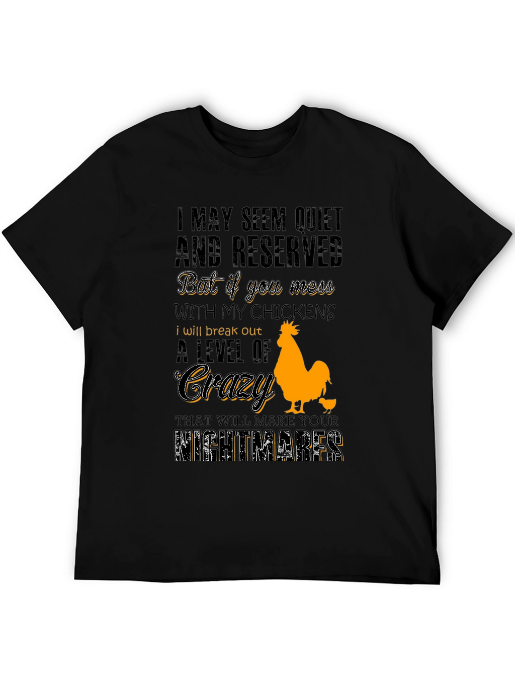Chicken Lover T-Shirt - Crazy Level Alert!