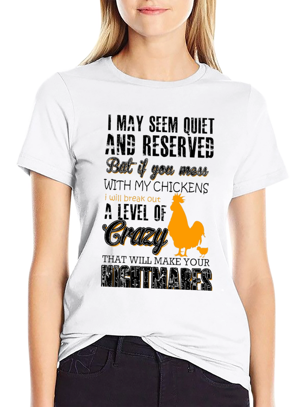 Chicken Lover T-Shirt - Crazy Level Alert!