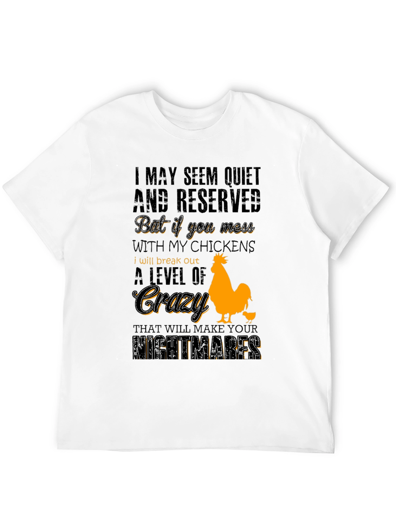 Chicken Lover T-Shirt - Crazy Level Alert!
