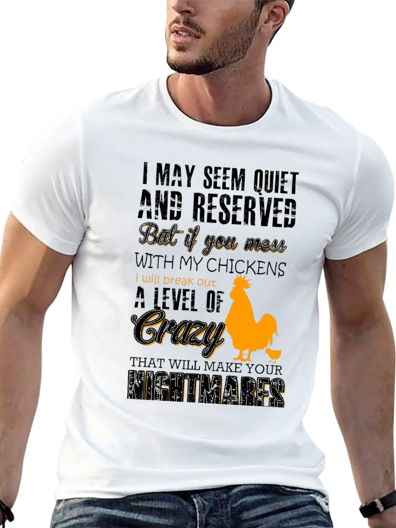 Chicken Lover T-Shirt - Crazy Level Alert!