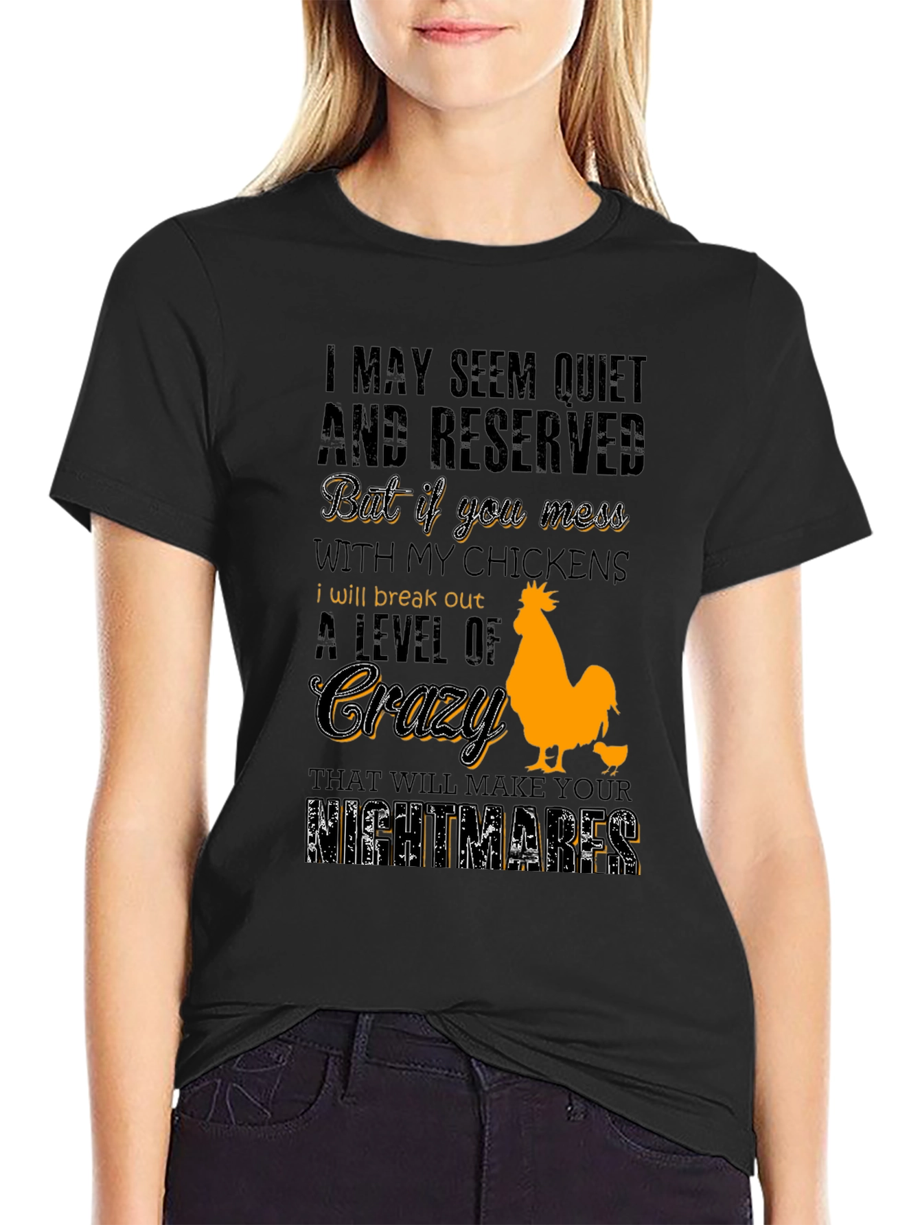 Chicken Lover T-Shirt - Crazy Level Alert!