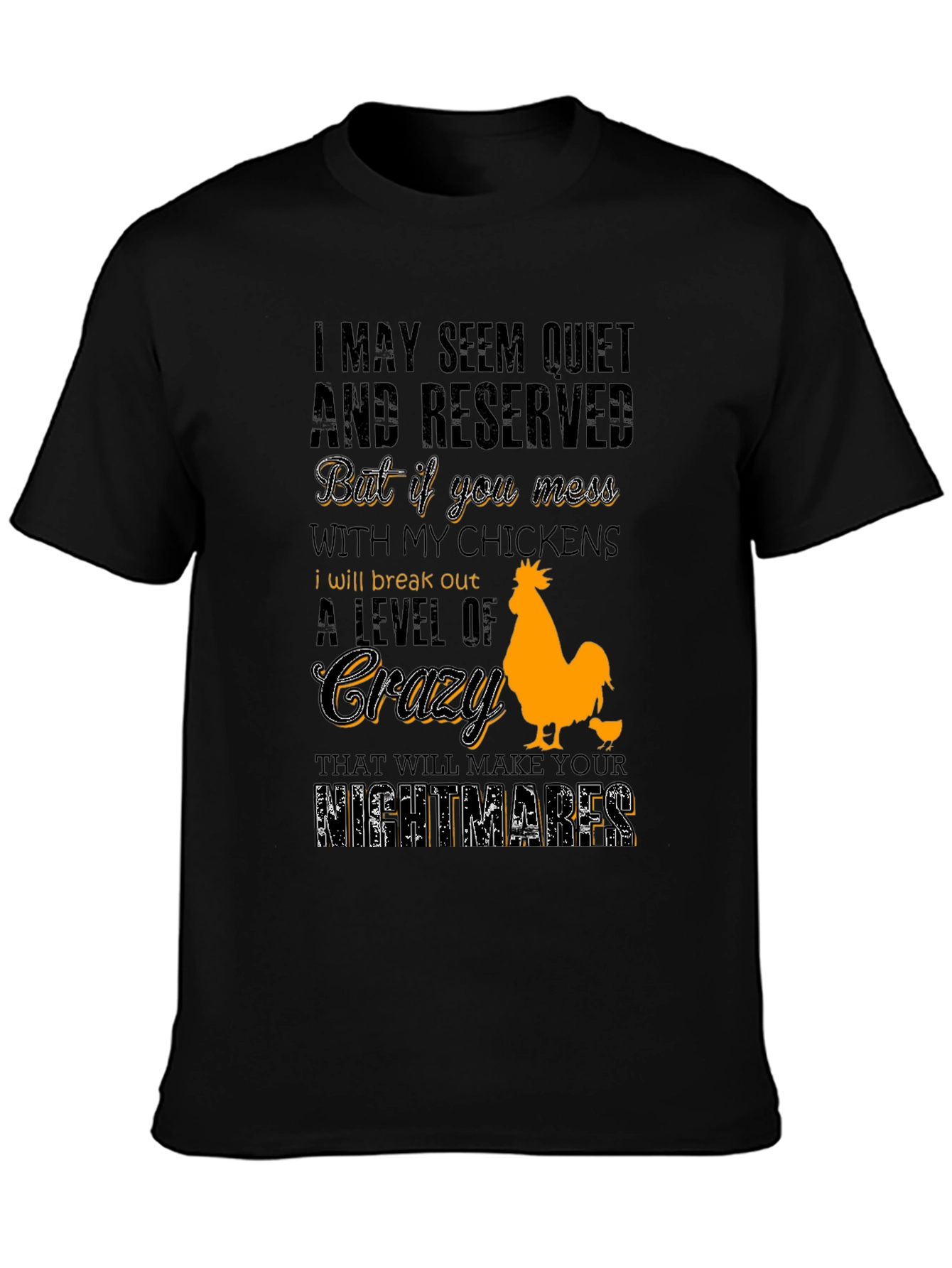 Chicken Lover T-Shirt - Crazy Level Alert!