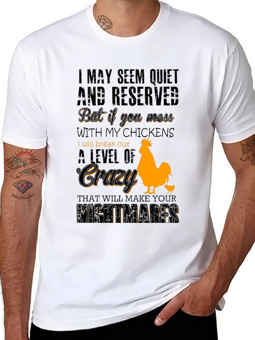 Chicken Lover T-Shirt - Crazy Level Alert!