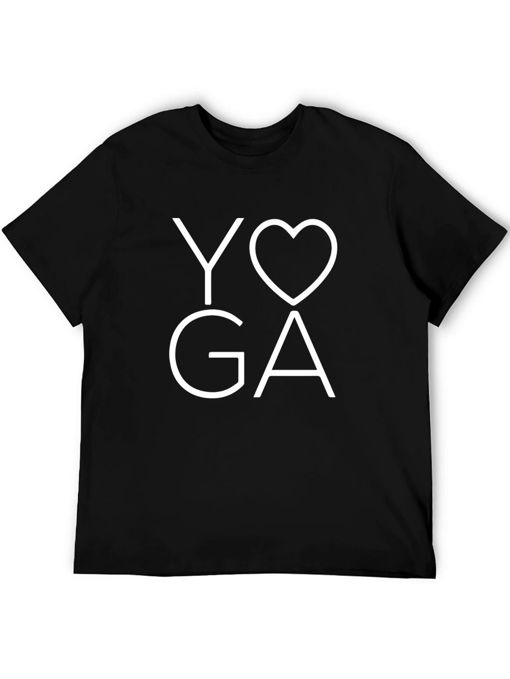Yoga Love Graphic Black T-Shirt