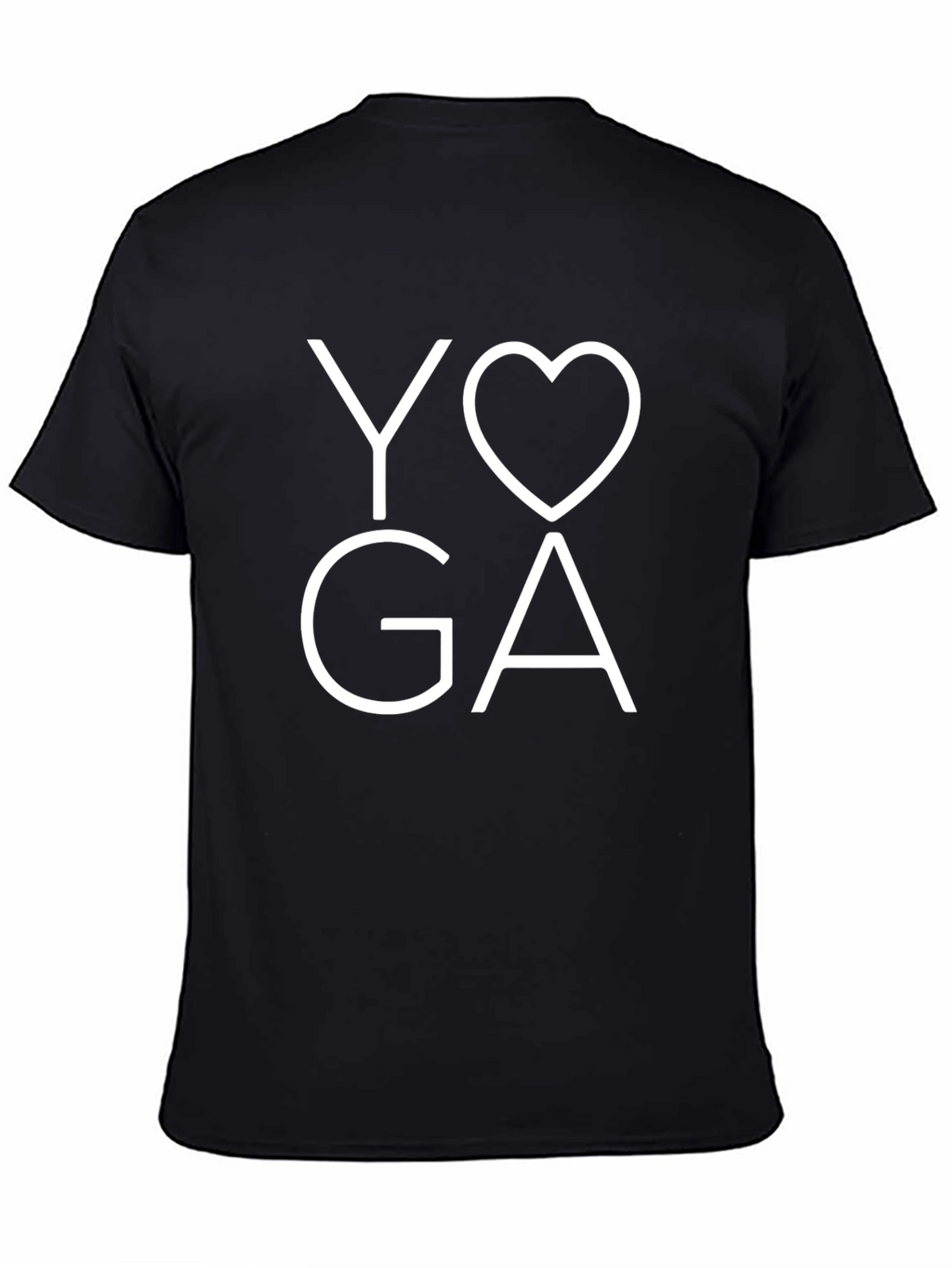 Yoga Love Graphic Black T-Shirt