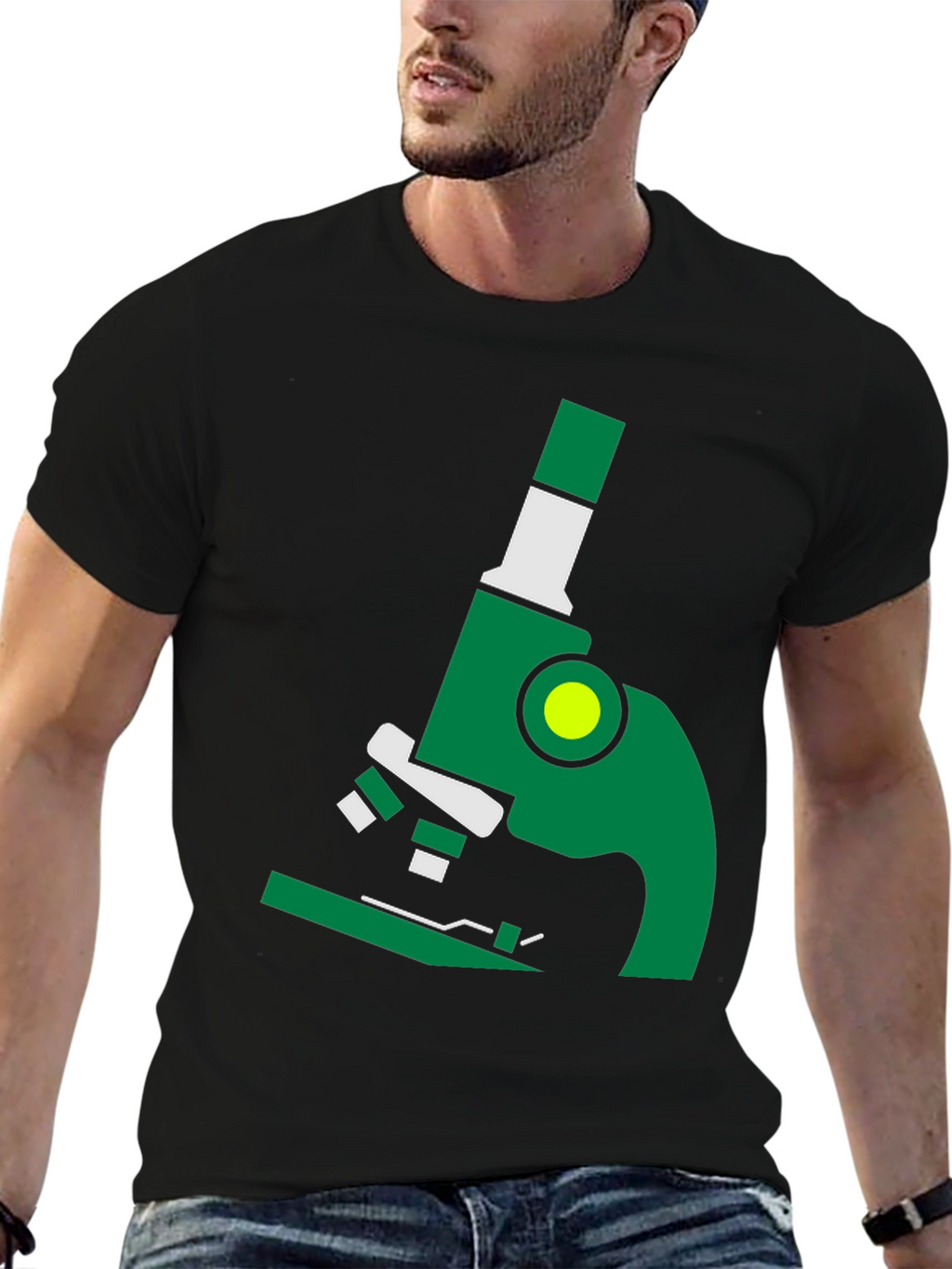 Microscope Graphic Tee - Science Shirt