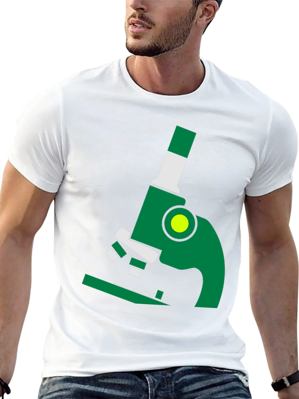 Microscope Graphic Tee - Science Shirt