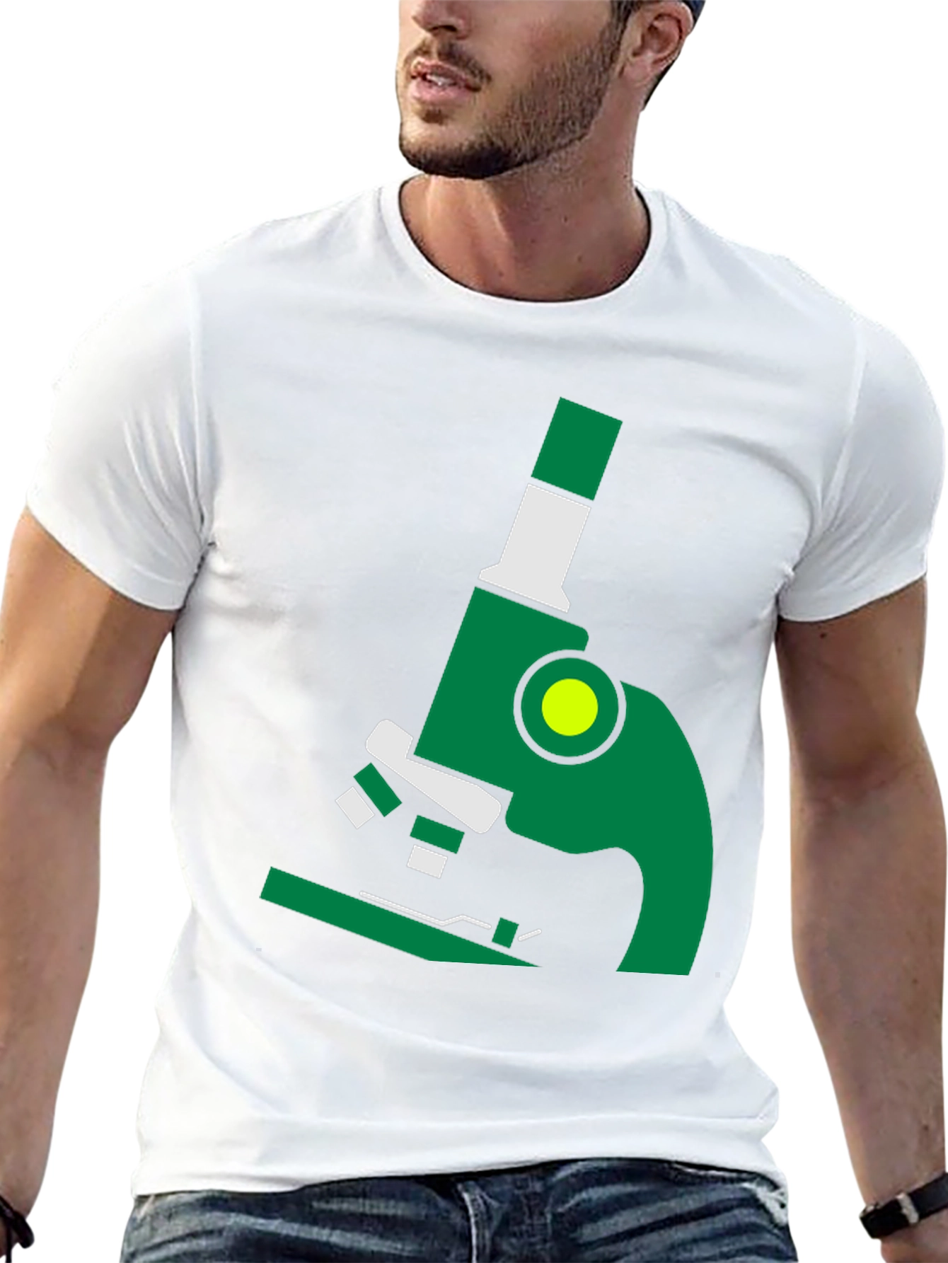 Microscope Graphic Tee - Science Shirt