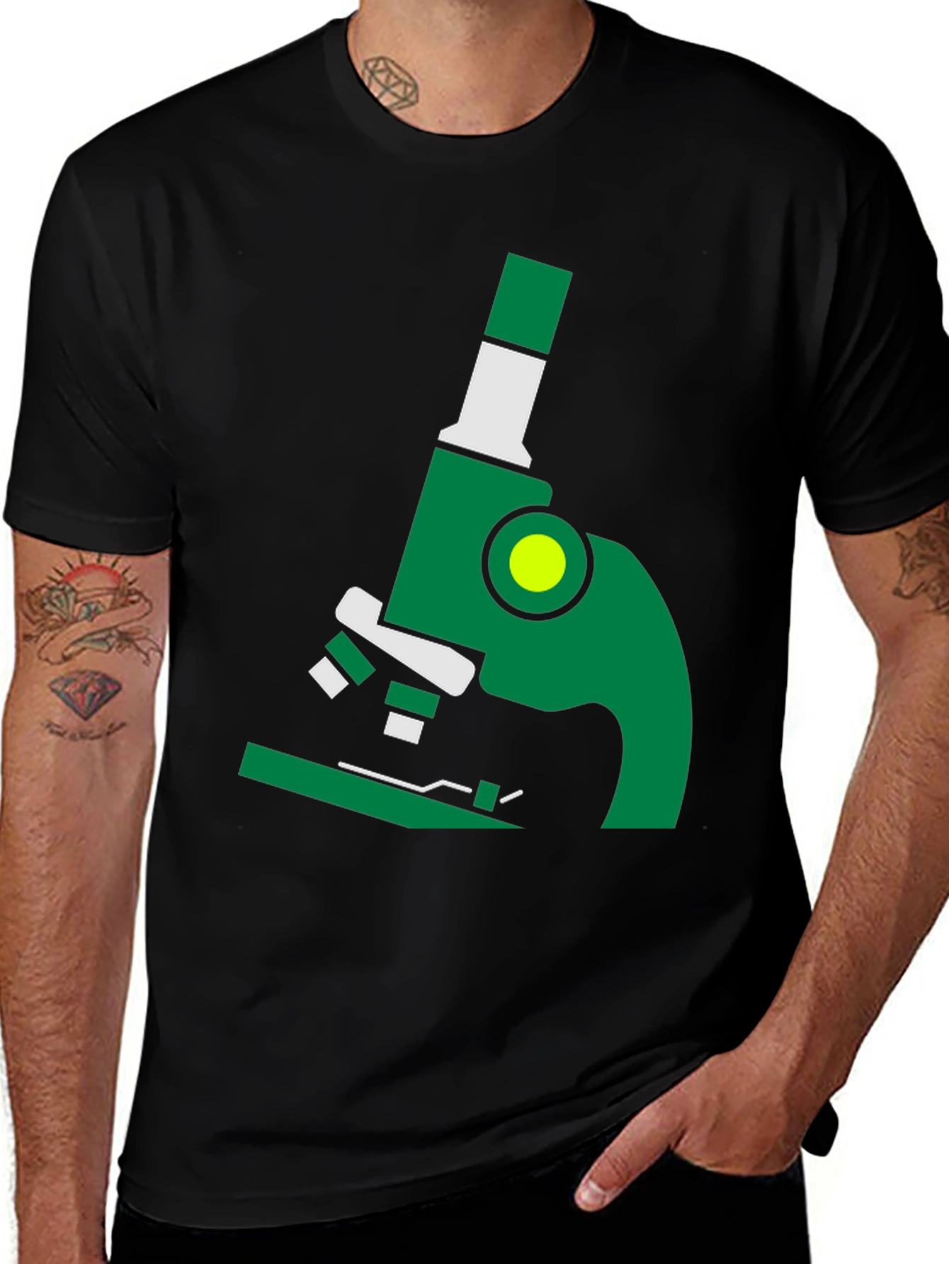 Microscope Graphic Tee - Science Shirt