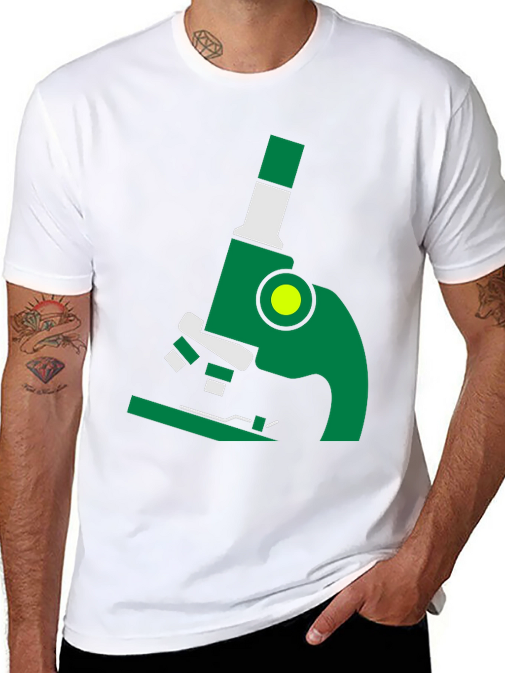 Microscope Graphic Tee - Science Shirt