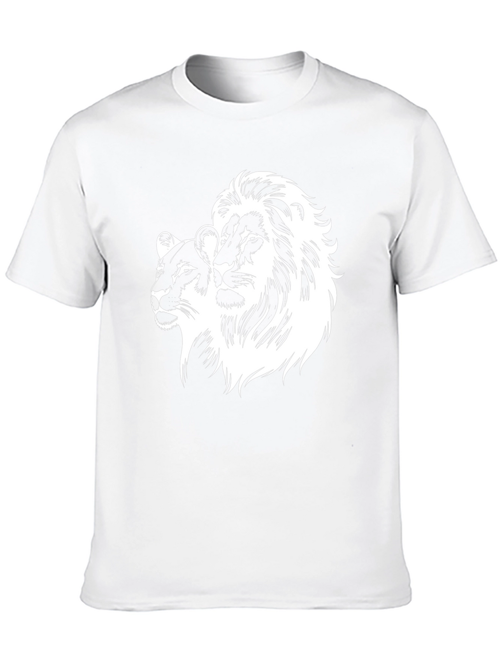 Lion Pride Graphic Tee - Black Cotton T-Shirt