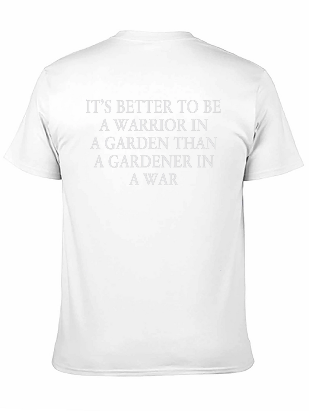 Warrior Gardener T-Shirt - Motivational Garden Tee