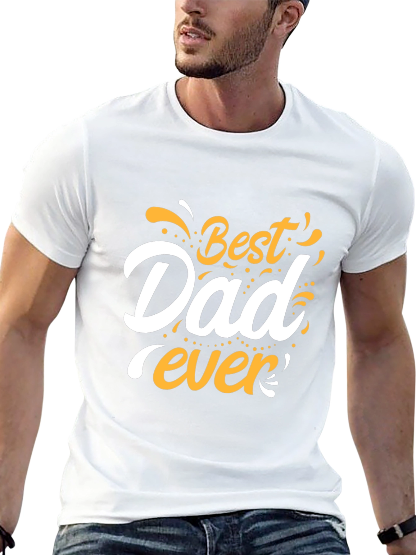 Best Dad Ever Graphic Tee - Mens Black T-Shirt