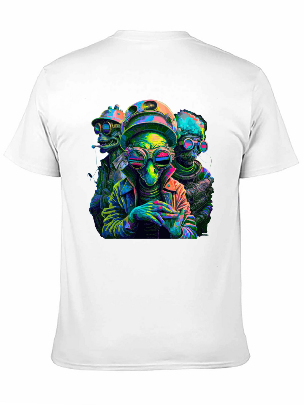 Neon Alien Crew Graphic Tee