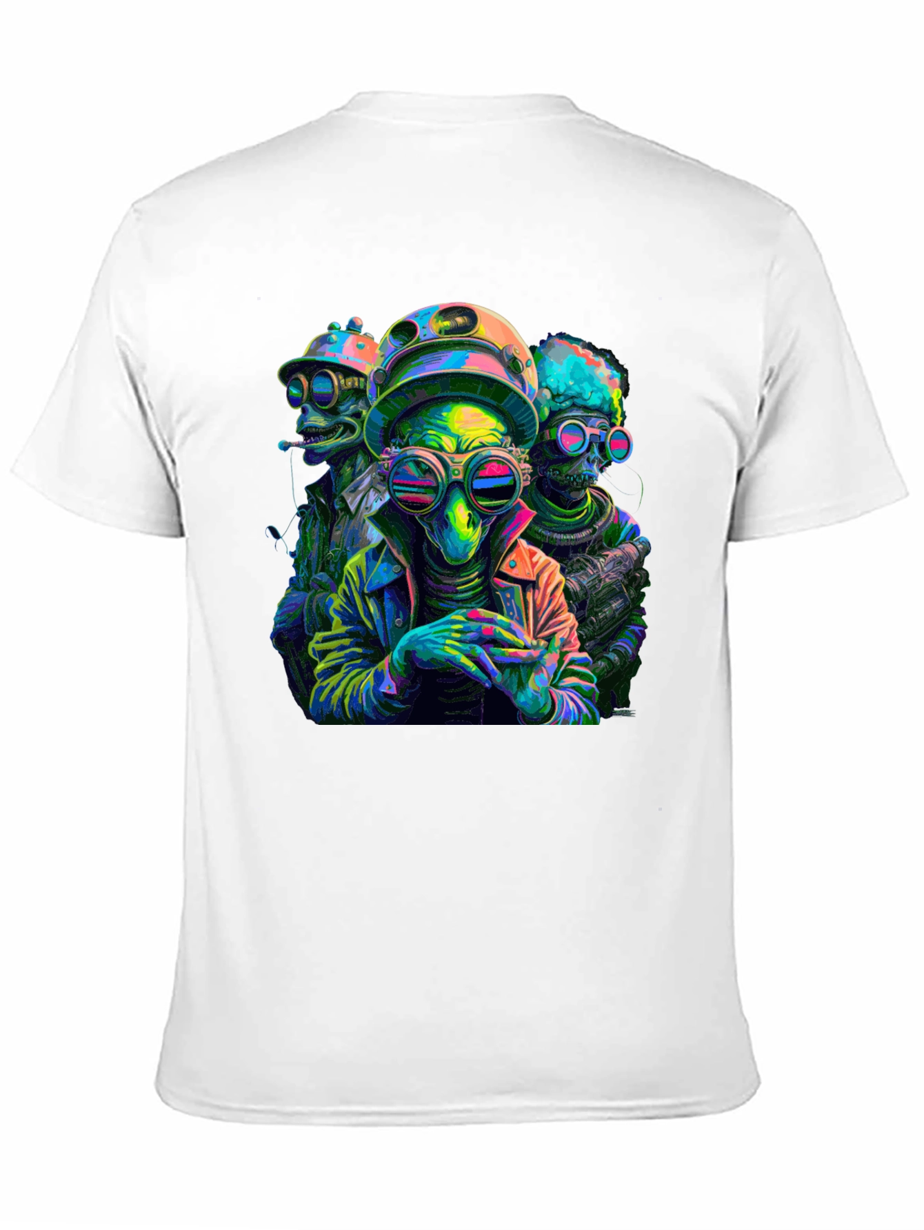 Neon Alien Crew Graphic Tee