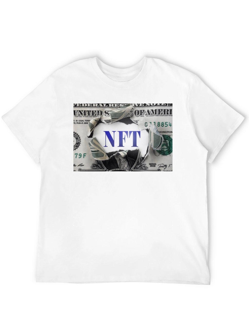 NFT Dollar Bill Graphic Tee - Crypto Currency T-Shirt