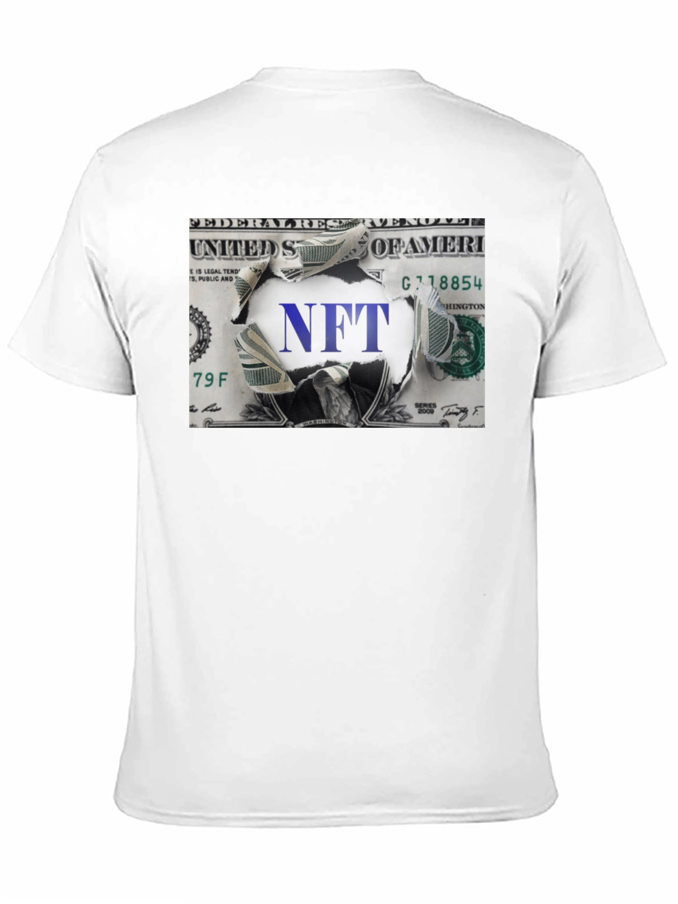 NFT Dollar Bill Graphic Tee - Crypto Currency T-Shirt