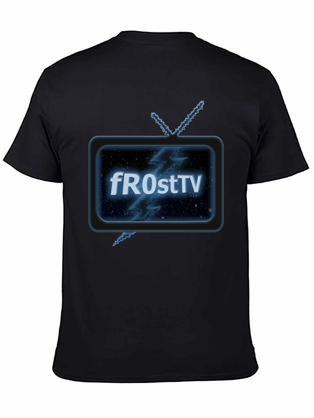 Retro fROstTV Black T-Shirt