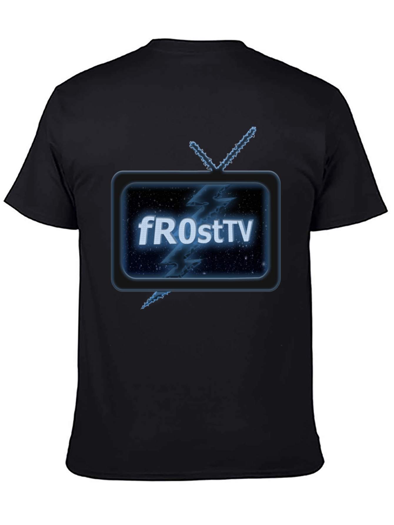 Retro fROstTV Black T-Shirt