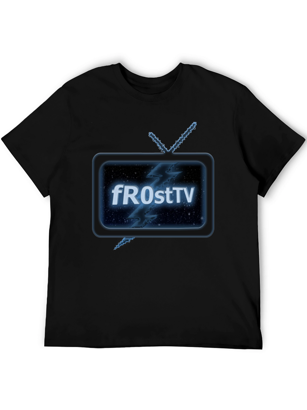 Retro fROstTV Black T-Shirt
