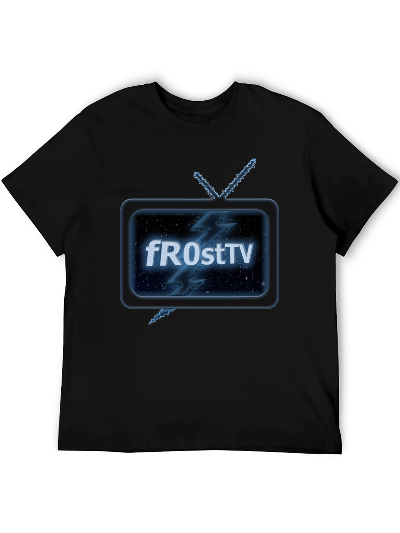 Retro fROstTV Black T-Shirt