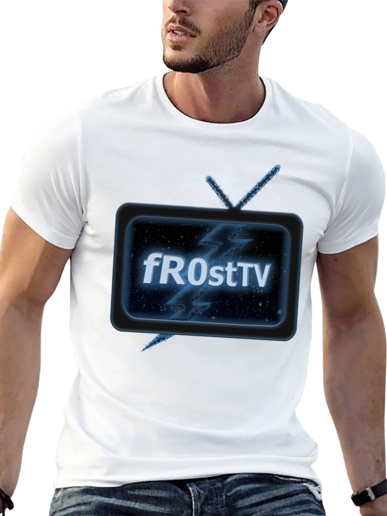 Retro fROstTV Black T-Shirt